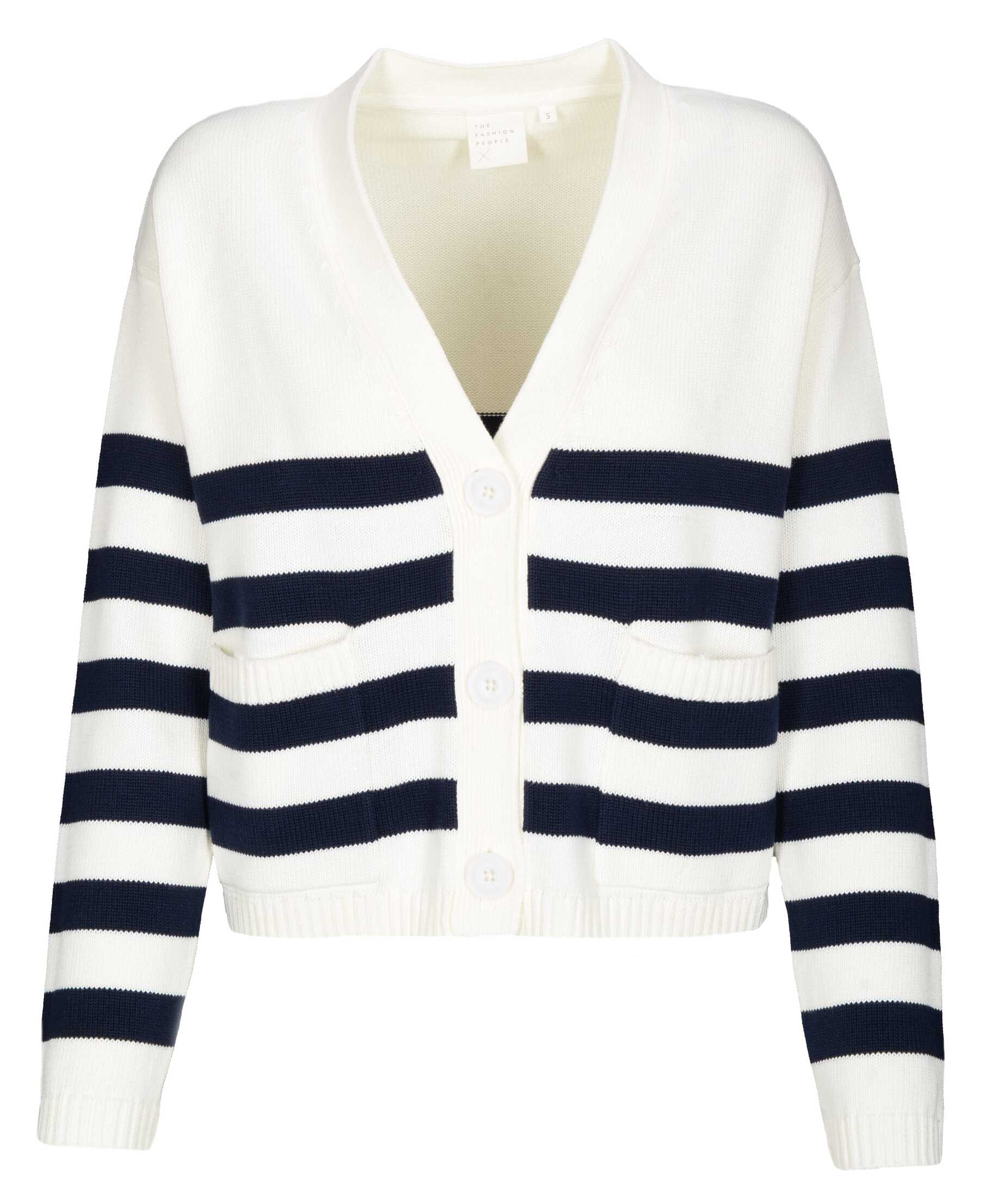 striped cardigan knitted