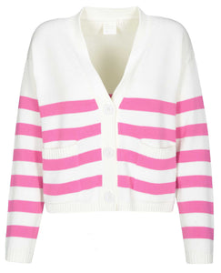 striped cardigan knitted