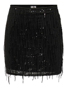 ONLSPACY SHORT SEQUINS SKIRT WVN