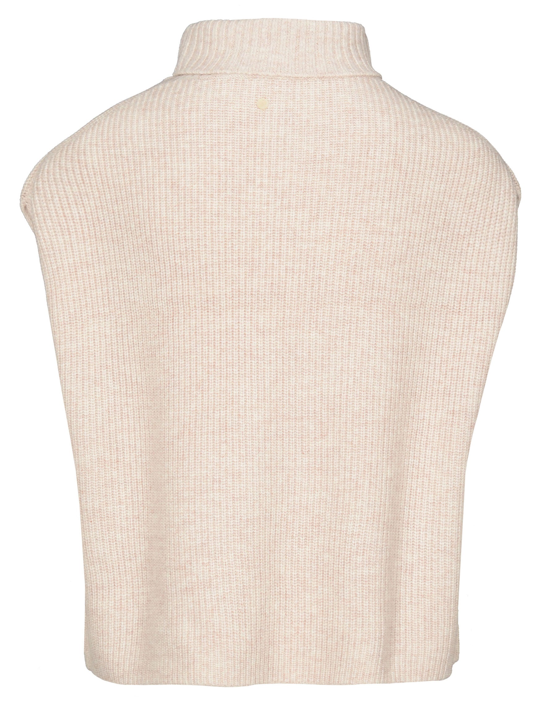 Turtleneck vest knitted