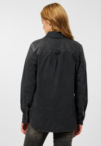 Dunkles Jeans Overshirt